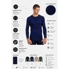 Oil Company Lacivert Unisex Termal Içlik Üst Seamless Iıı. Seviye Pro