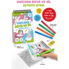 Bigkids Yayınları Unicorn - Boya ve Sil Aktivite Kitabı / 3 Yaş +