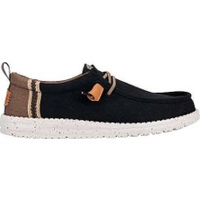 Hey Dude 43086 Wally Craft Linen Siyah Erkek Ayakkabı