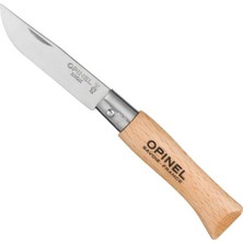 Opinel No 4 Inox Kayın Saplı Paslanmaz Çelik Çakı OP-121040