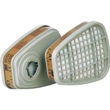 3M 6051 A1 Organik Gaz Buhar Maske Filtresi Gri 1 Çift Yüksek Koruma ve Dayanıklılık