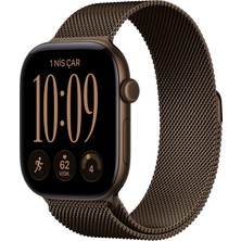 Apple Watch Series 12 Gps, 46 mm Koyu Bronz Alüminyum Kasa ve Koyu Bronz Milano Loop - S/m