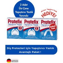 Corega Protefix Diş Protezleri Için Yapıştırıcı Yastık 2 Üst Çene Alana 1 Alt Çene Hediye