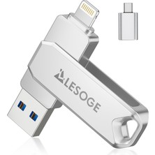 Lesoge USB Çubuğu iPhone Için 512 Gb, 3'ü 1 Arada Bellek Çubuğu USB C Adaptörü