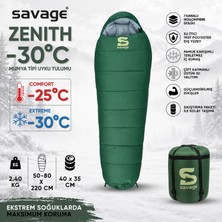 Kamp Uyku Tulumu - Zenith - Haki - Extreme -30C° - Savage YS-530