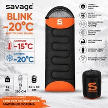 Kamp Uyku Tulumu - Blink - Portakal - Extreme -20C° - Savage YS-509