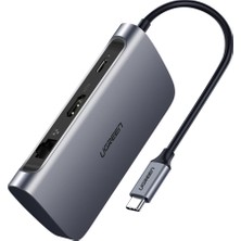 Ugreen Type-C HDMI Ethernet USB PD Dönüştürücü Çoklu Cihaz Desteği ile Yüksek Performans