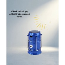 Gees Global Katlanabilir Güneş Enerjili Büyük Boy Kamp Feneri USB Çıkışlı