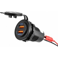 Labarka USB Soketi 12/24V Qc 3.0