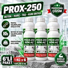 Prox -250 6'lı Harç-Taş-Kum-Beton Eritici Lavabo Açıcı 1 kg