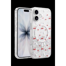 Drop Tedarik Onegif Apple Iphone 16 Misk Simli Magsafe Kapak - Desen 5
