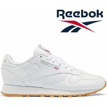 Reebok CLASSIC LEATHER Beyaz Unisex Sneaker Deri Malzeme Kaydırmaz Taban