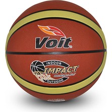 Voit Impact Basketbol Topu N7 Kahve Beyaz Renkli Yüksek Performanslı Model