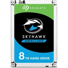 Seagate Skyhawk 8 Tb Dahili Sabit Disk Hdd, 64 Kameraya Kadar Video Kaydı, 3,5 Inç, 256 MB Önbellek, Sata 6 Gb/s, Gümüş, Dahil. 3 Yıllık Kurtarma Hizmeti, Model Numarası: ST8000VX004