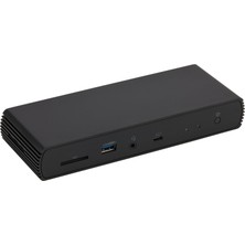 Amazon Basics Thunderbolt 4/usb 4 Pro Docking Station, 2 x Tbt4, 1 x HDMI 2.1, 3 x USB A 3.1, RJ45, Çift Ekran, Siyah, 19,96 x 7,5 x 3,12 cm