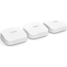 Eero Amazon Eero Pro 6e Mesh Wifi Router | 2,5 Gb/sn Ethernet | 560 M²'ye Kadar Kapsama Alanı | 100'DEN Fazla Cihaza Bağlantı Için | Yayın Yapmak, Çalışmak ve Oyun Oynamak Için Ideal | Üçlü Paket | 20