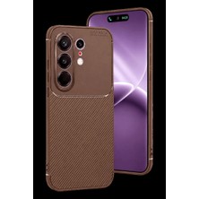 Drop Tedarik Tecno Camon 50 Pro 5g Auto Focus Karbon Kapak - Kahverengi