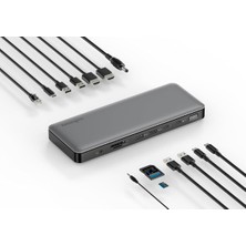 Kensington AD2010T4 Thunderbolt 4 Docking Station, Çift Monitör 8k/4k, Microsd Kart Okuyucu, 96W Çıkış Gücü, 2 x Hdmı, Ethernet, Usb-C 3.2 ve 4 x Usb-A Bağlantı Noktası (K34111EU)