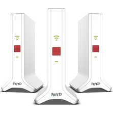Frıtz! Mesh Set 4200 Çift Bantlı [2,4 Ghz/5 Ghz] Wı-Fi 6e [802.11AX] Rosso, Bianco 2x2/4x4 (Avm Fritz!mesh Set 4200 3'lü Paket)