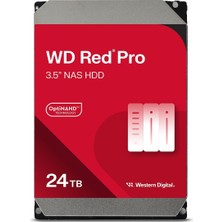 Western Digital Wd Red Pro 24TB Nas Dahili Sabit Sürücü 3,5" - 7200RPM, Sata 6gb/s, Cmr, 512MB Önbellek