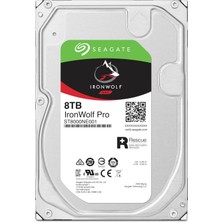 Seagate Ironwolf Pro 8 Tb, Nas Dahili Sabit Sürücü, 3,5 Inç, 7200 Rpm, Cmr, 256 MB Önbellek, Sata 6 Gb/s, Gümüş, Ffp, Dahil. 3 Yıllık Kurtarma Hizmeti, Model Numarası: ST8000NE001