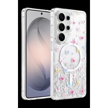 Drop Tedarik Onegif Samsung Galaxy S26 Ultra Misk Simli Magsafe Kapak - Desen 4