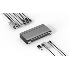 Kensington AD4010T4 Thunderbolt 4, Usb4 Docking Station, Dörtlü 4K Ekran, 100 W'a Kadar Güç, 2 x Hdmı, 2 x Dp, 2,5 Gbps Ethernet, Sd Kart Okuyucu, Windows ve Macos ile Uyumlu (K32852EU)