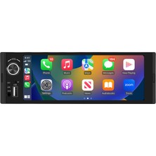 Junsun 1-Dın Araç Radyosu, 6,36 Inç IPS Dokunmatik Ekranlı Carplay Android Auto