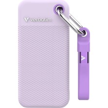 Verbatim Pocket SSD 1tb Harici SSD USB 3.2 Gen2 1000MB/S Beyaz Mor