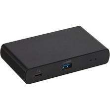 Amazon Basics Thunderbolt 4/usb 4 Docking Station, 3 x Downstream Tbt4 (Çift Ekran), 1 x USB A 3.1, Ab, Siyah, 12,16 x 7,21 x 2,16 cm