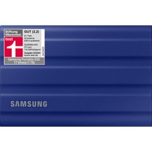 Samsung Taşınabilir SSD T7 Kalkanı, 1 Tb, USB 3.2 Gen.2, 1.050 Mb/s Okuma, 1.000 Mb/s Yazma, Mac, Pc ve Akıllı Telefon Için Dış Mekana Yönelik Sağlam Harici Sabit Sürücü, Mavi, MU-PE1T0R/EU