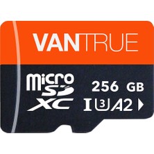 Vantrue 256 GB Microsd Hafıza Kartı, Uhs-I U3 4k, Adaptör Dahil, Araç Kamerası, Akıllı Telefon, Tablet, Aksiyon Kamerası ve Gözetleme Kamerası (256G) ile Uyumlu