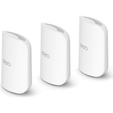 Eero Amazon Eero Pro 7 Mesh Wifi Router (En Son Sürüm) | 5 Gbps'ye Kadar Internet Hızlarını Destekler | 560 M²'ye Kadar Wifi Kapsama Alanı | 3'lü Paket