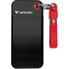 Verbatim Pocket SSD 512 GB Harici SSD USB 3.2 Gen2 1000 Mb/s Siyah Kırmızı
