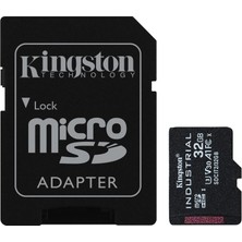 Kingston Endüstriyel Microsd - 32 GB Microsdhc Endüstriyel C10 A1 Pslc Kart + Sd Adaptörü - Sdcıt2/32 GB