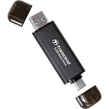 Transcend 256 GB ESD310 Çift Taşınabilir SSD 1050 Mb/s Usb-A+C, USB Bellek
