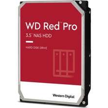 Western Digital Wd Red Pro Dahili Sabit Sürücü 8 Tb (3,5 Inç, Nas Sabit Sürücü, 7.200 Rpm, Sata 6 Gbit/s, Nasware Teknolojisi, Sürekli Çalışmada 24 Adede Kadar Yuvaya Sahip Nas Sistemleri Için, 256 MB