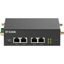 D-Link DWM-314-G 5g M2M Vpn Router (Sağlam Endüstriyel 5g Nr Router, Çift Sım, Iot Ağ Geçidi, Uzaktan Izleme, Sa, Nsa, 4g Lte Cat 19, 4 x Gbit/s Bağlantı Noktası, Openvpn/wireguard Istemcisi, 9-36V Dc