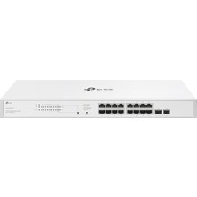 Tp-Link Festa FS318GP 18 Bağlantı Noktalı Gigabit Anahtar, 16× Gigabit 802.3AF/AT Poe+ Bağlantı Noktaları, 2× Gigabit Sfp Yuvaları, 150W Toplam Poe Bütçesi, Bağlantı Noktası Başına 30W'A Kadar Poe Güc