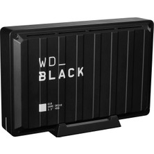 Western Digital Wd_black D10 Game Drive Harici Sabit Sürücü 8 Tb (250 Mb/s'ye Kadar Aktarım Hızı, 7200 Rpm ve Aktif Soğutma, Oyun Ekipmanını Şarj Etmek Için USB Type-A) Siyah