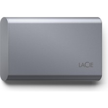 Lacie Mobile SSD Secure 2 Tb, 10 Gbps USB 3.1 Tip C, Pc Mac iPad ve Iphone, Uzay Grisi, Veri Kurtarma Hizmeti (STKH2000800)