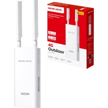 Mercusys MB118-4G Lte Router, Wlan Router Nano Sım Kart, 150 Mbit/s'ye Kadar 4g Cat 4, 300 Mbit/s'ye Kadar 2,4 Ghz Wlan, Poe/dc Güç Kaynağı, IP65, Çalışma Sıcaklığı -30°c Ila +60°c