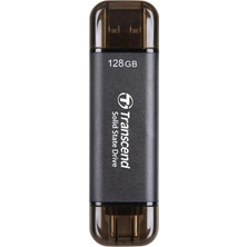 Transcend 128 GB ESD310 Çift Taşınabilir SSD 1050 Mb/s Usb-A+C, USB Bellek