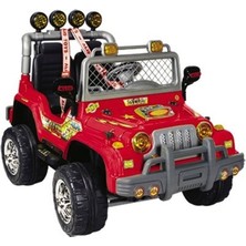 Aliş Akülü Mega Off Road Turbo Jeep 6 V 55 kg Taşıma Kapasitesi Çift Kişilik Arazi Aracı (504)