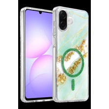 Drop Tedarik Onegif Samsung Galaxy A07 4g Lotus Simli Magsafe Kapak - Yeşil