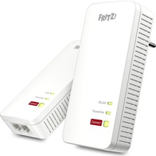 Frıtz! Avm Fritz!powerline 1240 Ax Wlan Set Edition Uluslararası Genişletici Kiti, 1.200 Mbit/s'ye Kadar Güç Ağı Için, 600 Mbit/s'ye Kadar Entegre Wlan, Örgü, Access Point, Italyanca Arayüz