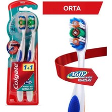 TeknoKapsül 360 Medium Diş Fırçası 1+1 1 Adet