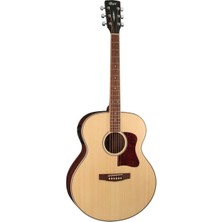 Cort Cj-Medxnatw Elektro Akustik Gitar, Çantalı, Jumbo Cutaway