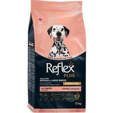 TeknoKapsül Light Sterilised Orta ve Büyük Irk Kuzulu Kısırlaştırılmış Köpek Maması 12 kg