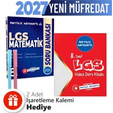 Partikül Matematik 8. Sınıf Lgs Matematik Soru Bankası- Lgs Video Ders Kitabı 2'li Set + Hediyeli